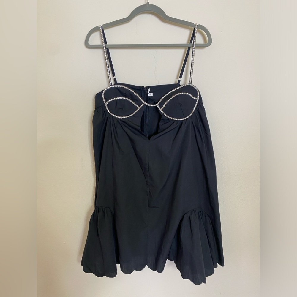 Adorable beaded dress with spaghetti straps